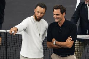 kaiyun-都好帅！库里与费德勒合影 还对着大通中心某处指指点点~