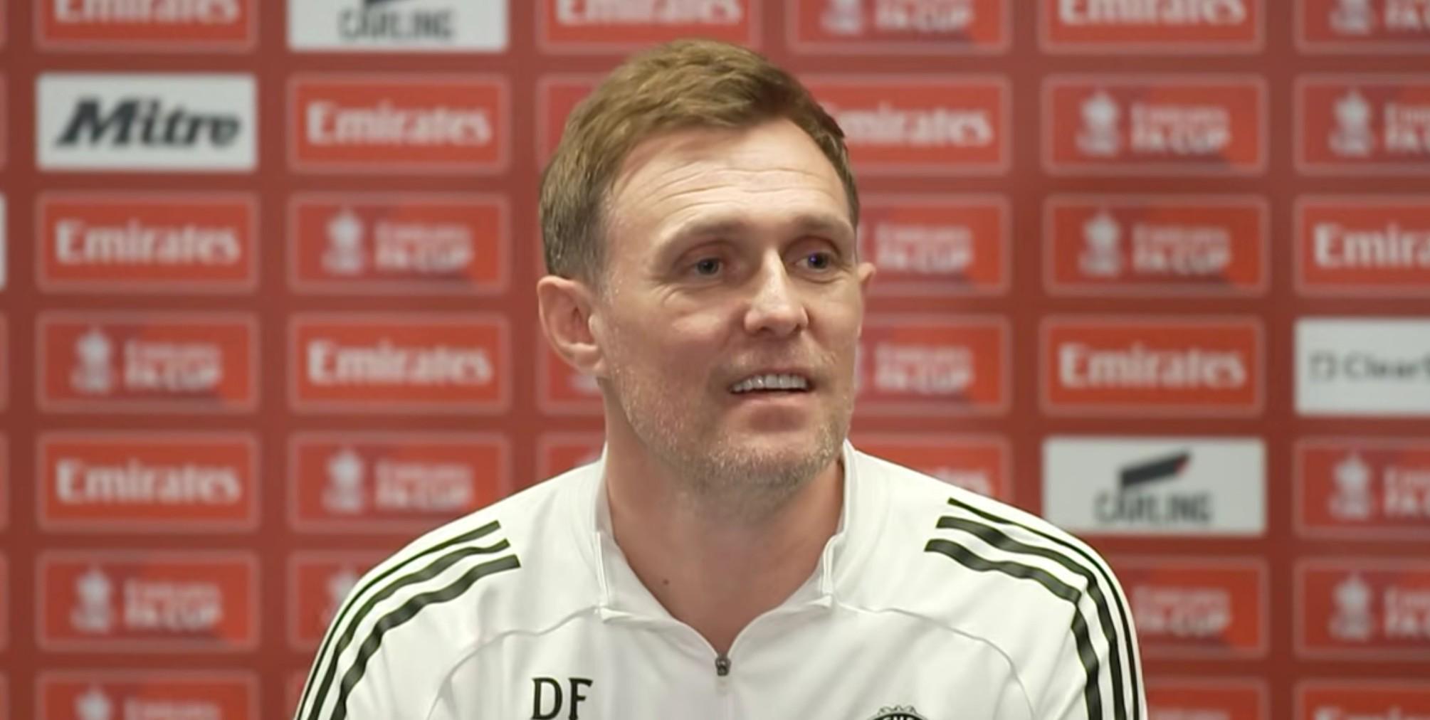 开云在线-弗莱彻：曼联的青训营人才济济；还没和拉特克利夫爵士交流过