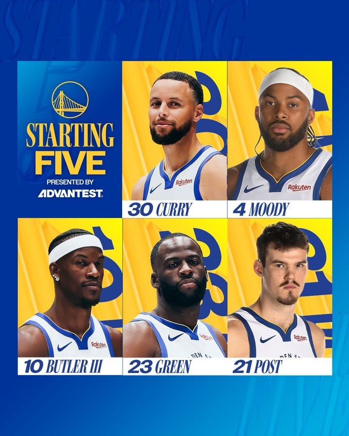 开云入口-勇士VS开拓者首发：库里、穆迪、巴特勒、追梦、波斯特